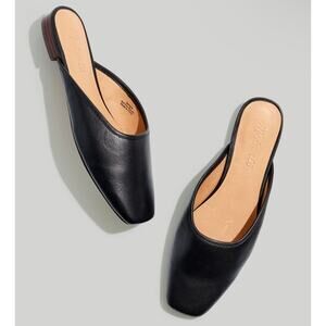 Madewell Black Leather Adelia Mules
